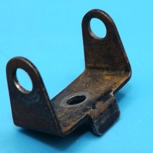 Meccano No.2 Car Constructor axle bracket, part A1073, blackened finish