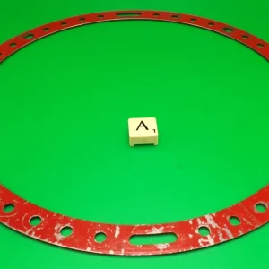 Meccano Circular Strip, part 145, Used Medium Red. (A)