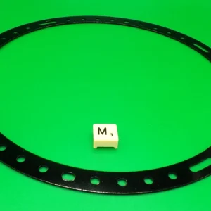 Meccano Circular Strip, part 145, Unstamped Black. (M)