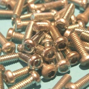 Thirty Meccano zinc 1/2 inch allen bolts, part 111a
