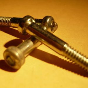 Three Meccano allen Pivot Bolts, 7/8" long, part a147g