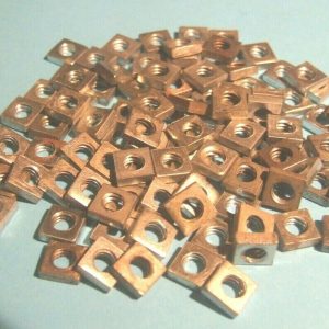 One hundred Meccano zinc plated nuts, part 37a