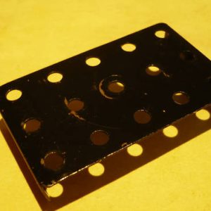 Black Meccano Flanged Plate, part  51