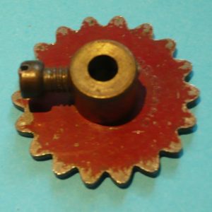 Meccano Sprocket  Wheel, 1 inch, red, part 96