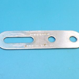 Meccano slotted strip, part 55a, available in various finishes.