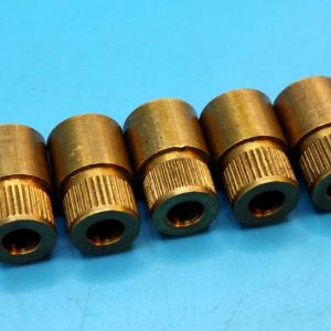 Five untapped Meccano bosses - useful as spacers, etc.