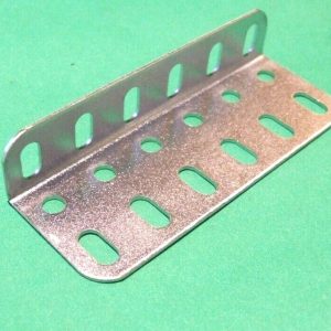 Meccano compatible zinc Girder Bracket, 6 hole long