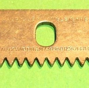 Meccano nickel Rack Strip, part 110