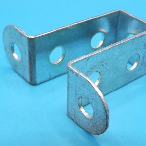 Meccano compatible double bent bracket