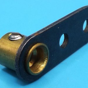 Meccano compatible 2 hole crank with brass boss
