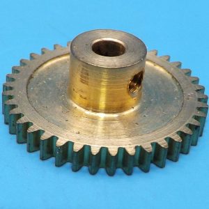 Meccano compatible narrow face brass gear wheel, part 31