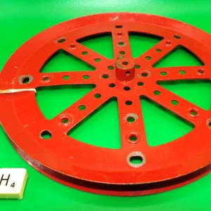 Meccano large medium red Pulley, part 19c. (H)