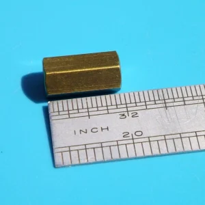 Meccano compatible Screwed Rod Connector. (Hexagonal - 0.5 Inch)