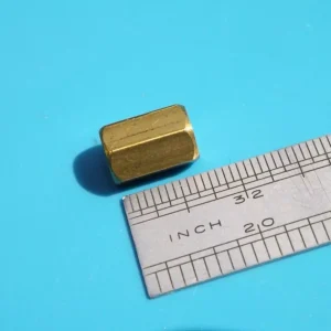 Meccano compatible Screwed Rod Connector. (Hexagonal - 10mm)