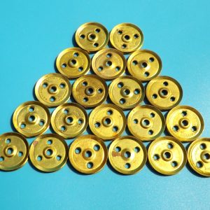 Twenty Meccano pulleys part 22a, bulk pack