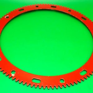 Meccano compatible painted brass large tooth Gear Ring, 5.5 inch dia, 110 teeth
