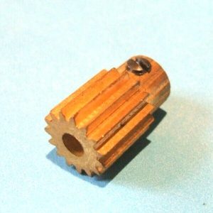 Meccano compatible 15 tooth pinion, 1/2 inch face (C)