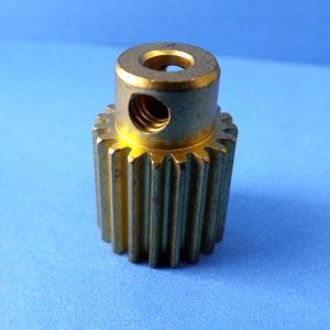 Meccano compatible 25 tooth solid brass pinion, 1/2 Inch face, Part 26a (A)