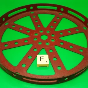 Meccano Used Dark Red Hub Disc, part 118. (F)