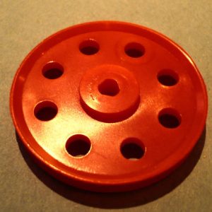 Meccano tri-axle plastic pulley, part 21P3P