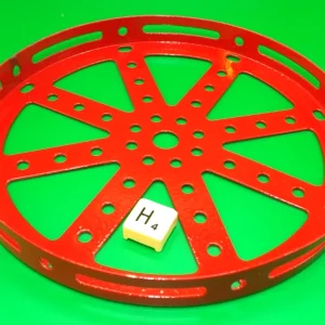 Meccano Compatible Red Hub Disc, part 118. (H)