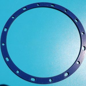Meccano compatible 135mm Narrow Circular Strip, Blue.