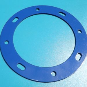 Meccano compatible 3.5 inch Circular Strip, blue.
