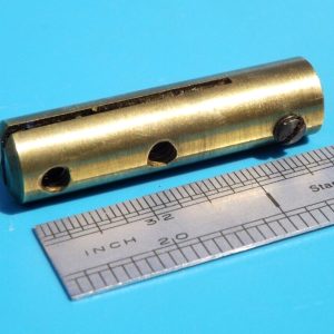 Meccano compatible elongated strip coupling, 1.5 inches long.