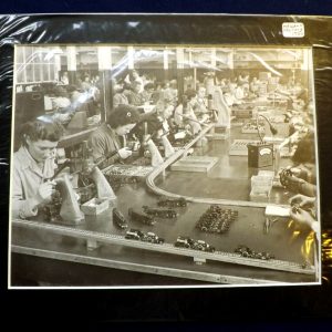 A photograph of inside the Meccano factory, 1950.