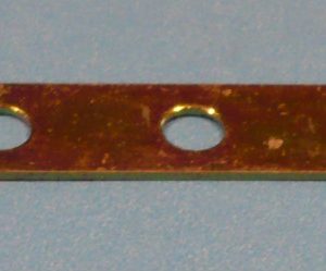Meccano compatible iridescent zinc part 235d, Narrow Strip
