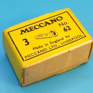 Meccano sealed yellow trade box of three Cranks, part 62.