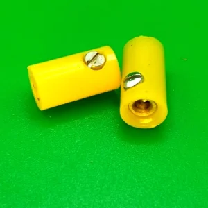Two Meccano miniature plugs - Socket with screw, part 613.