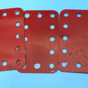 Five Meccano 1.5 x 2.5 inch Flexible Plate, part 188, bulk pack