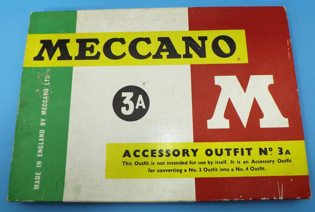 Meccano light red/green Outfit 3a from 1962