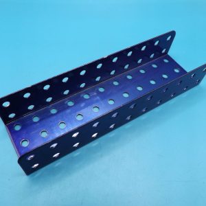 Meccano metallic blue channel bearing, part 160d
