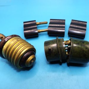 Early (antique) Bakelite electrical fittings.