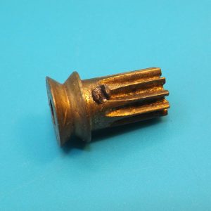 Meccano brass E1 motor Pulley/Pinion complete with 6BA grub screw